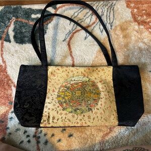 Black and Gold Women's Bag Oriental Style